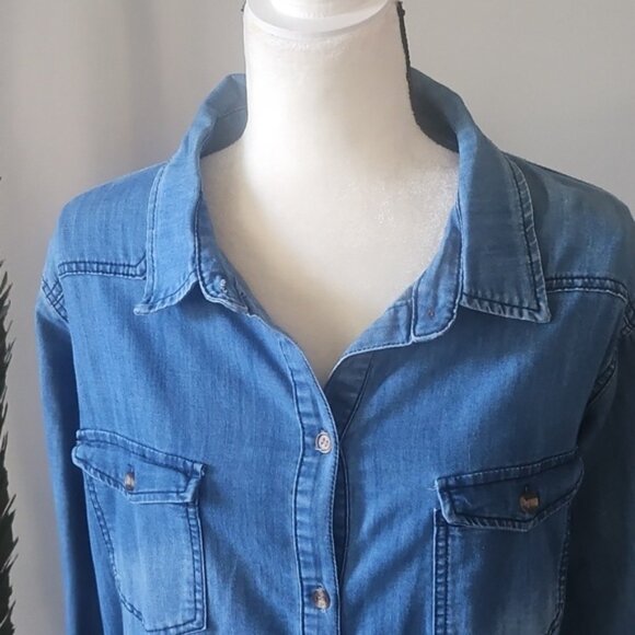 Judy Blue Button Down Denim Dress - Picture 6 of 15